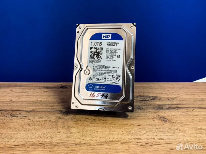 Жесткий диск WD Blue 1Tb WD10ezex 16574ч