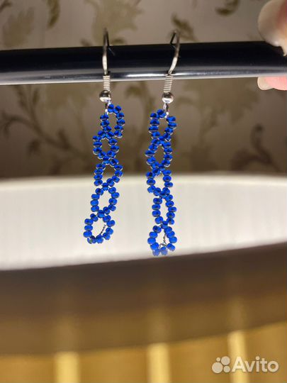 Серьги бисер