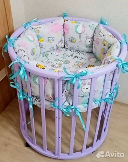 Бортики в круглую (прямоугольную) кроватку