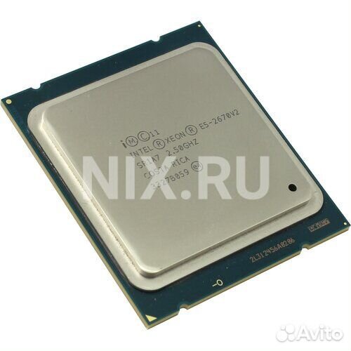 Серверный процессор CPU Intel, Xeon E5 2670v2, 25 MB Cache, 2,5 Ghz, 10 Core, LGA2011, Ref