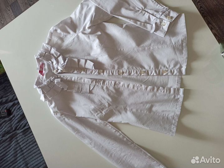 Блузки школьные на девочку 134 140