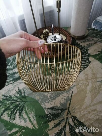 Ваза для фруктов металлическая