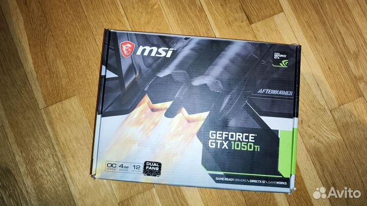 Видеокарта gtx 1050 ti 4gb msi