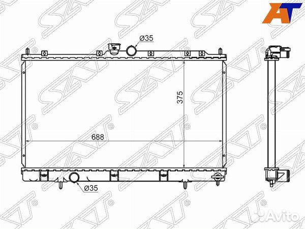 Радиатор mitsubishi lancer