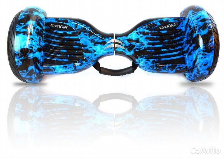 Гироскутер smart ONE 10.5 дюймов aqua синий огонь