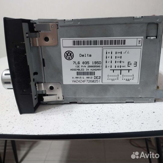 Штатное головное устройство volkswagen touareg