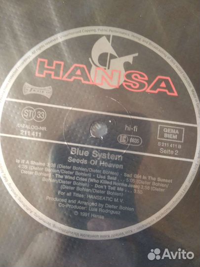 Blue System89.Modern Talking(LP) немец ориг. (NM)
