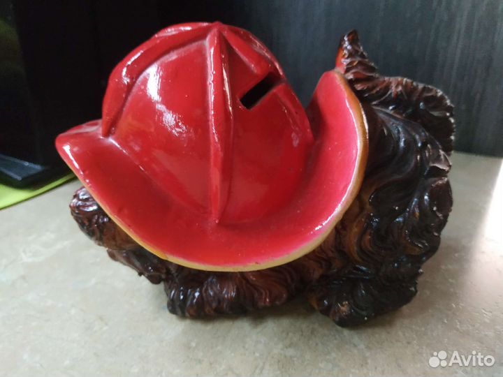 Копилка кошечка в шляпе