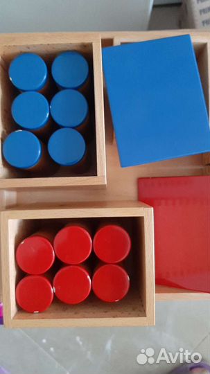 Монтесмори материал Шумовые цилиндры