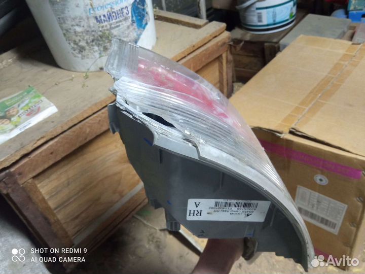 Фонарь задний правый mitsubishi outlander 3