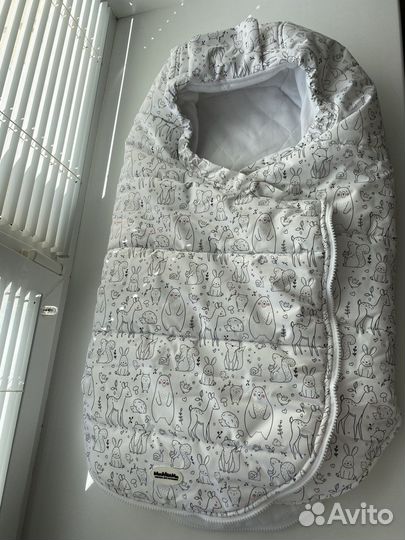 Кокон утепленный для новорожденного
