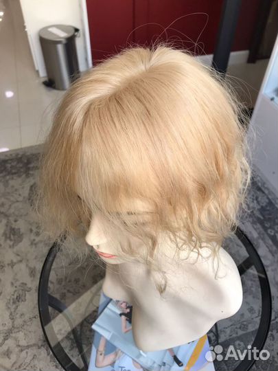 Накладка из натуральных волнистых волос