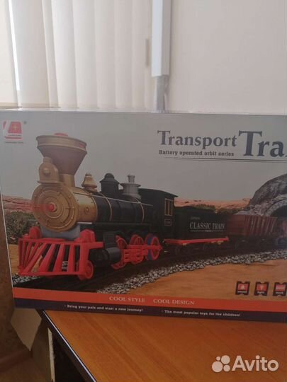 Игрушка Железная дорога, паровоз, свет, звук