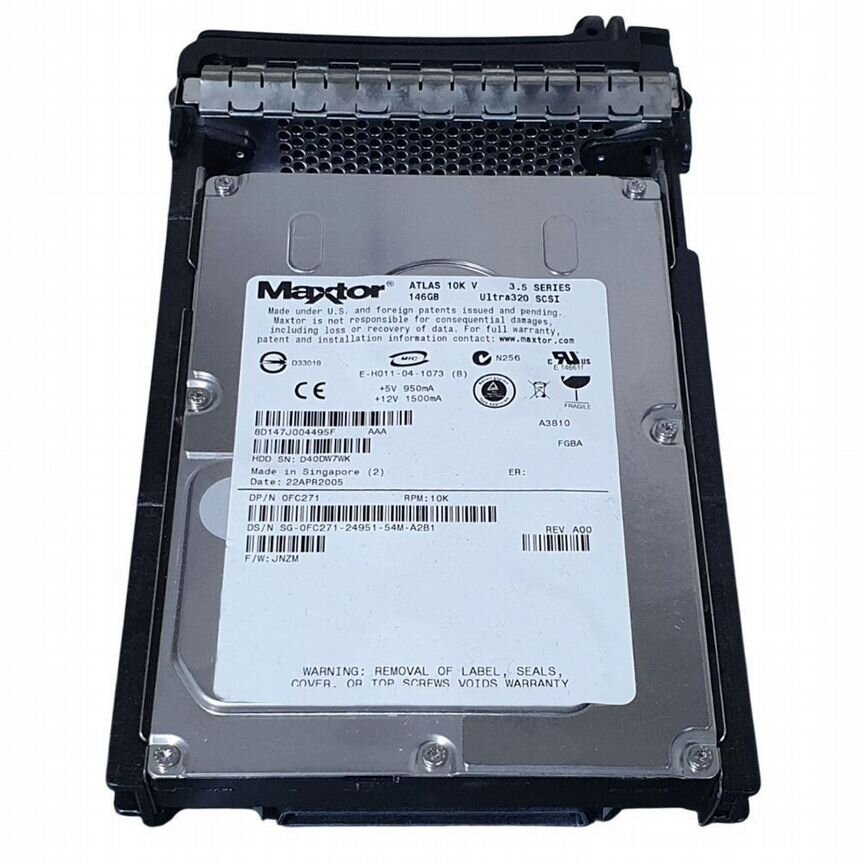 [FC271] Жесткий Диск Dell 146gb U320scsi 3.5" Hdd Fc271