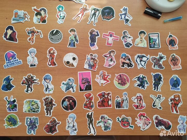 Аниме наклейки. Евангелион