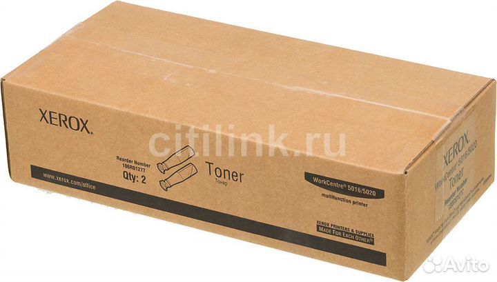 Картридж, тонер (xerox 106R01277)