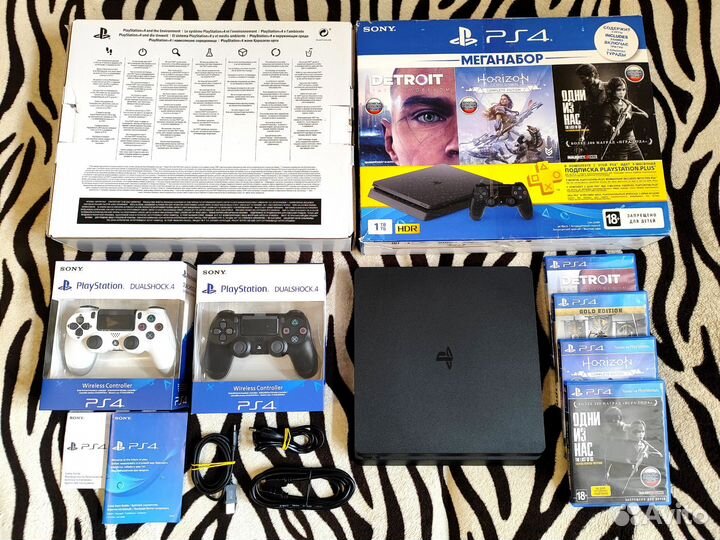 Sony PS4 Slim 1Tb Идеал+Игры