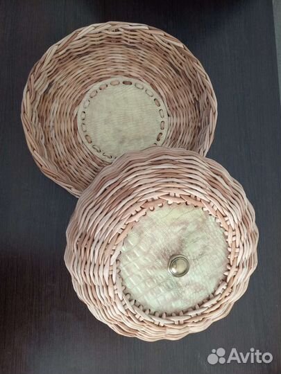 Поднос клош хлебница плетёная в наличии