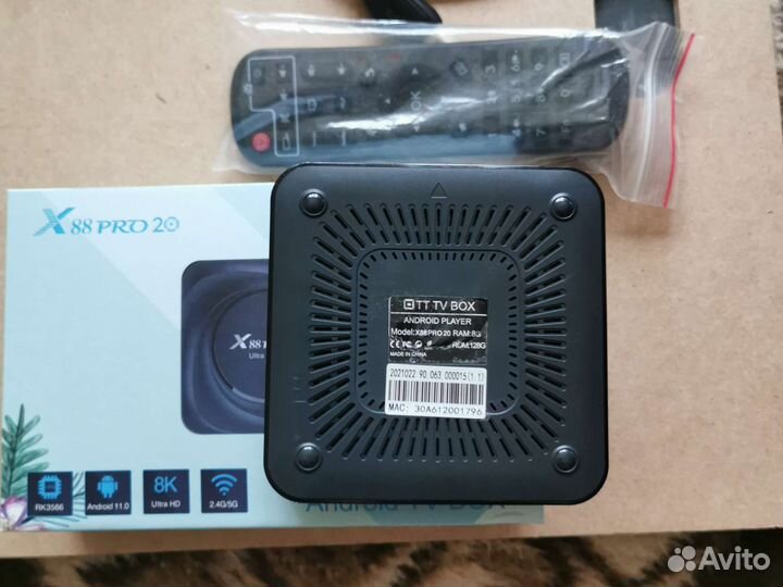 Android tv приставка X88 pro 20, 8 gb, 128 gb