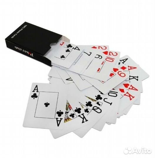 Карты игральные пластиковые 54 шт