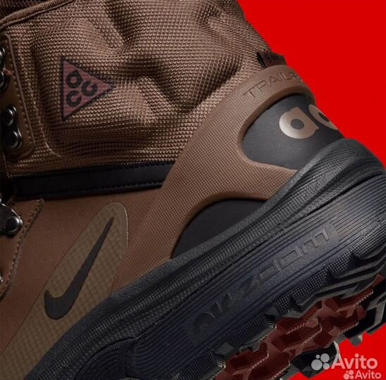 Nike acg air zoom gaiadome gore tex коричневый