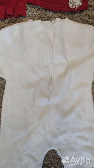 Новогодний костюм снеговик 80