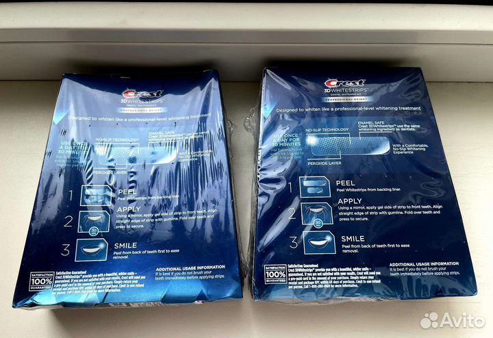 Полоски для отбеливания зубов Crest 12 Level