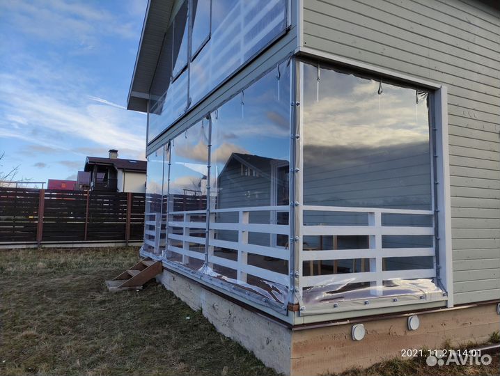 Мягкие окна для кафе летней веранды беседки