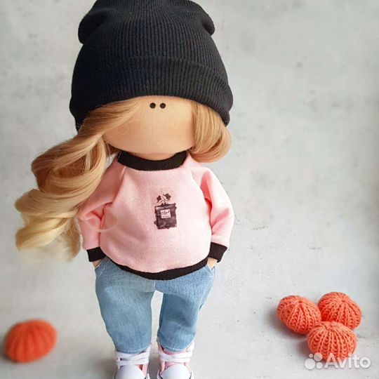 Кукла тильда, интерьерная кукла, текстильная