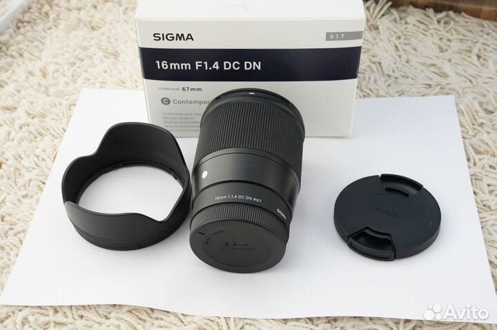 Объектив Sigma 16mm f1.4 DC DN Sony E