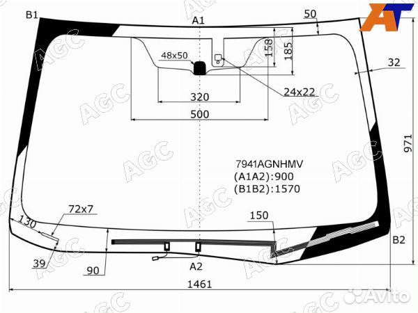 Стекло лобовое subaru forester