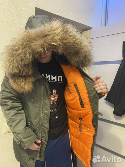 Куртка мужская зимняя 56зеленая