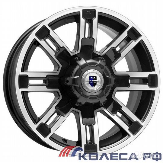 Диски Полюс (кс609M) 7.5/16 6x139.7 ET5 d111.6 алмаз чёрный