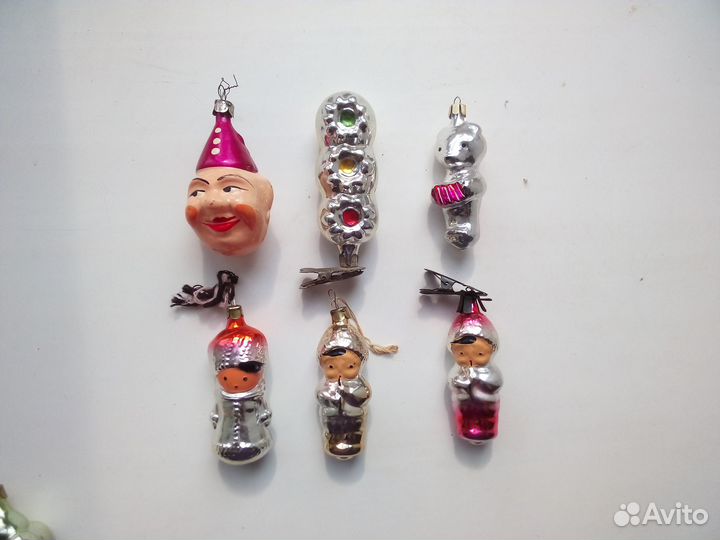Ёлочные игрушки СССР фигурки