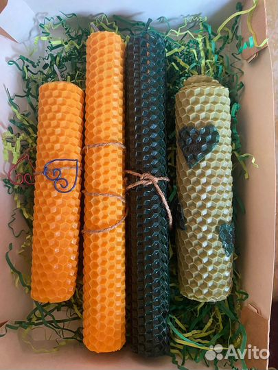 Свечи ручной работы из вощины