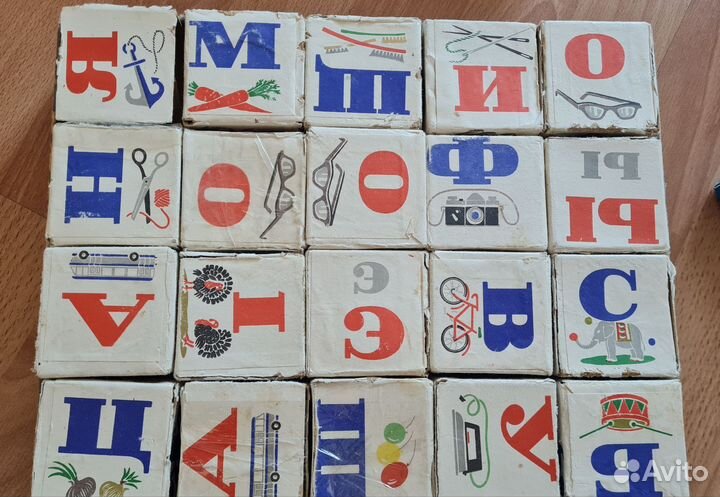 Азбука на кубиках СССР