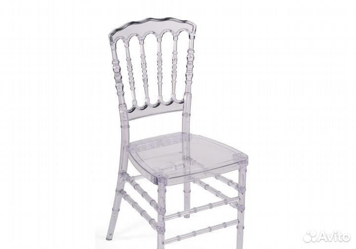 Пластиковый стул Chiavari 1 clear white. Москва