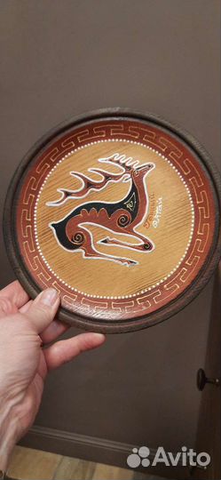 Тарелка декоративная,настенная.Дерево