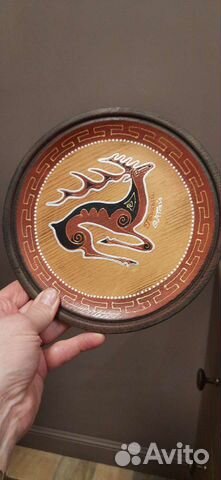 Тарелка декоративная,настенная.Дерево