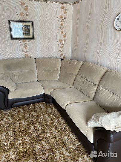 Большой угловой диван бу