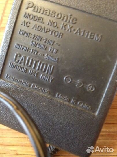 Блок питания Panasonic KX-A11BM 12V