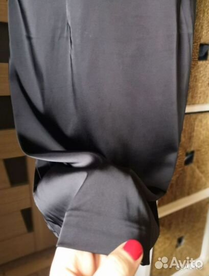 Чёрное платье сарафан 48