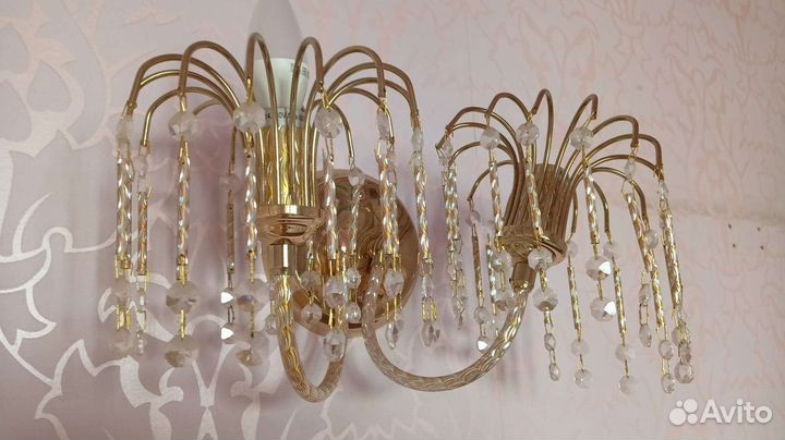 Настенный светильник бра хрусталь