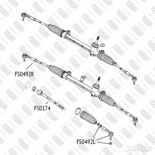 Наконечник рулевой тяги правый