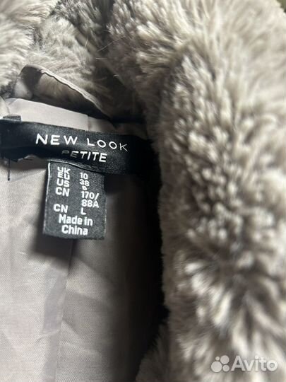 Шуба new look серая 42-44