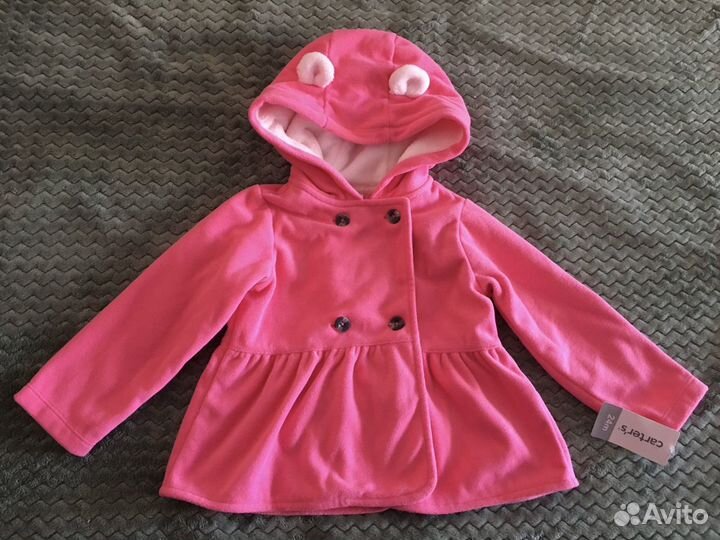 Флисовая новая кофта carters, 24m