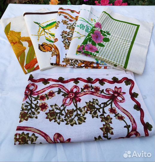 Полотенца льняные кухонные СССР