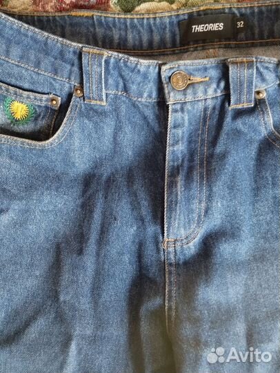 Джинсы широкие theories/polar big boy type