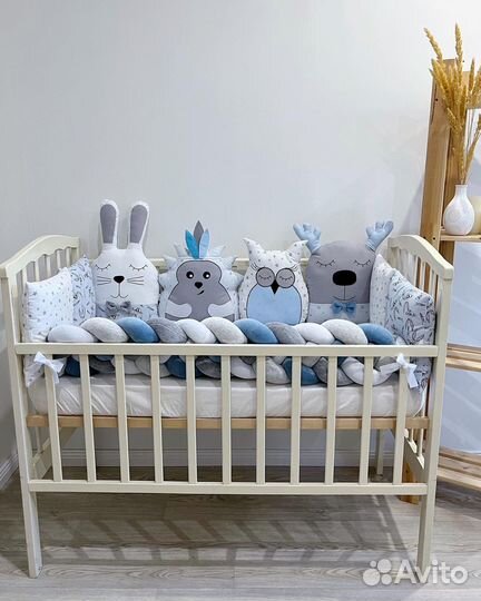 Комплект бортиков + косичка