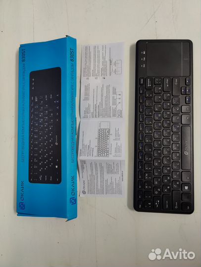 Клавиатура беспроводная с тачпадом Oklick 830ST